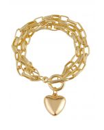 Love Gold Chain Bracelet